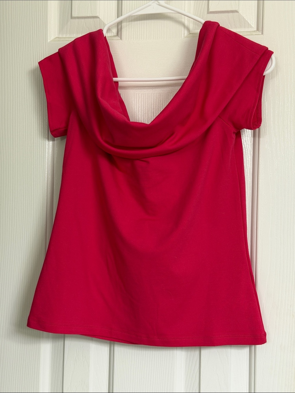 COS Off Shoulder Blouse in Hot Pink. NEW w tags